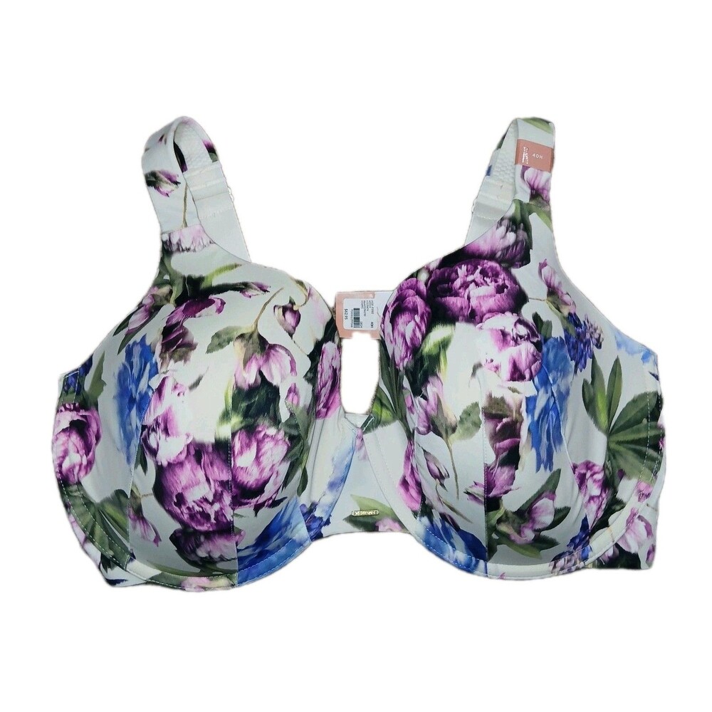 NWT Lane Bryant Cacique The Modern Collection Floral Full Coverage Bra Size 40H